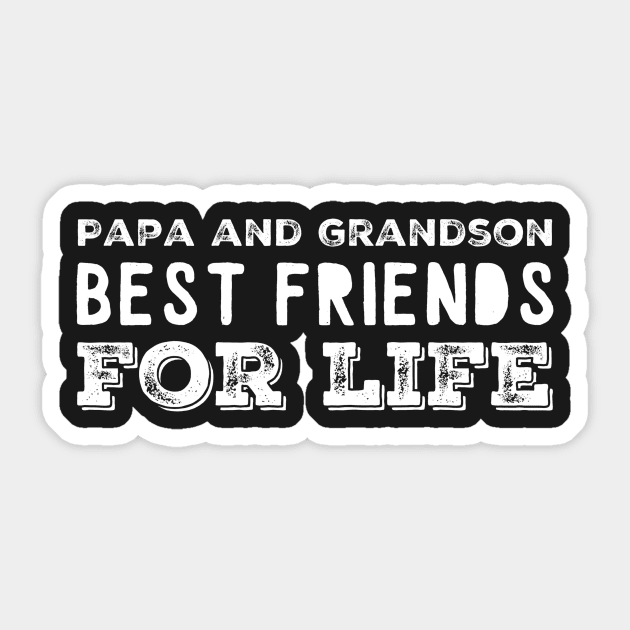 Papa and grandson best friends for life Sticker by captainmood